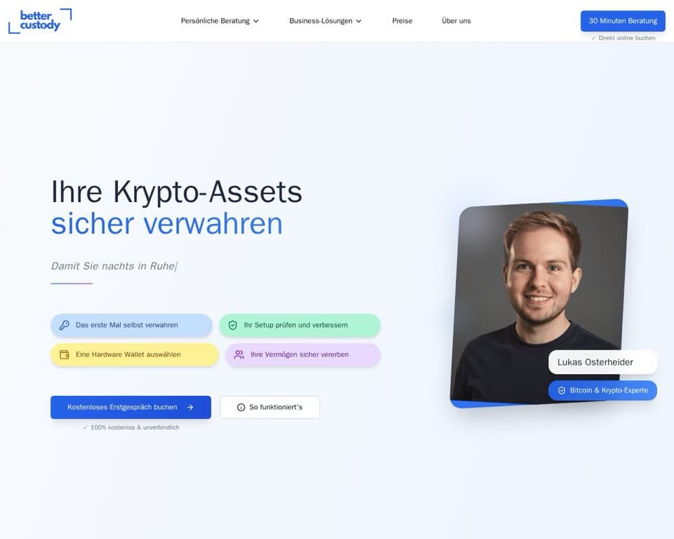 Screenshot von Better Custody